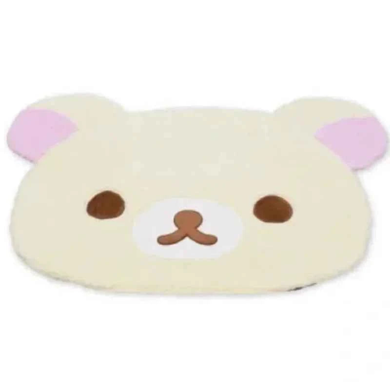 Kuna Bear Rilakkuma Carpet Relaxed Bear Cartoon Cute  Korea Floor Mat Bedroom Soft Plush Floor Mat Home Bedroom Bedside Carpet