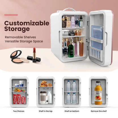 6L Mini Skincare Fridge | Cooler & Warmer, 8 Cans