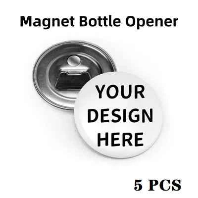 Customized Personalized Magnetic Tinplate Bottle Opener Text Picture Logo Printing Travel Portable Gift For Friends Wholesale