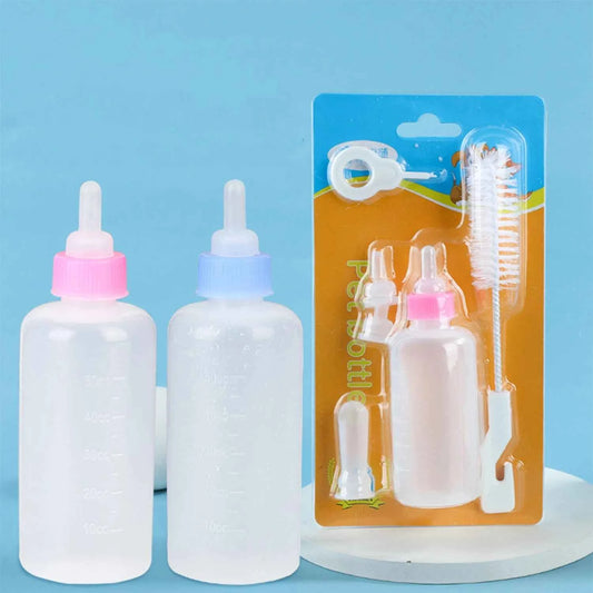 60ml Pet Bottle Set Pet Silicone Milk Bottle Dog and Cat Feeding Water dispenser Pet Supplies