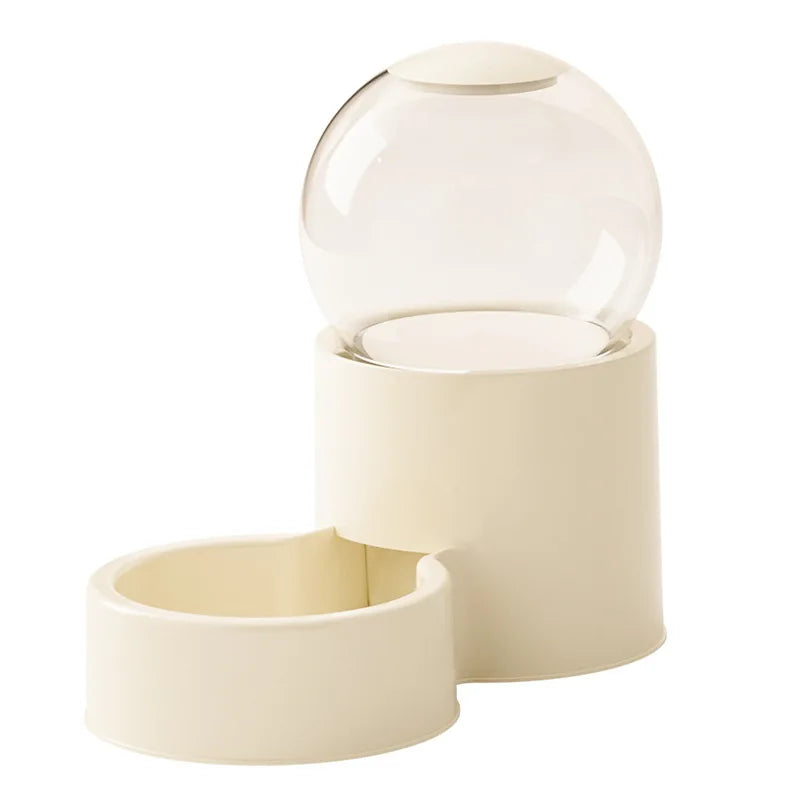 2-in-1 Cat Feeder & Water Fountain, Auto Circulation