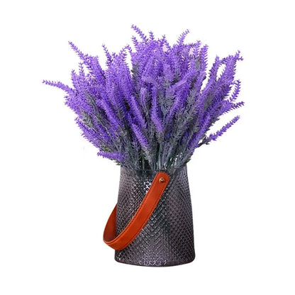 5 fork Artificial Flocking Lavender Plant wedding home decoration Artificial Fake Flower Wheat Plant Decoration Flower