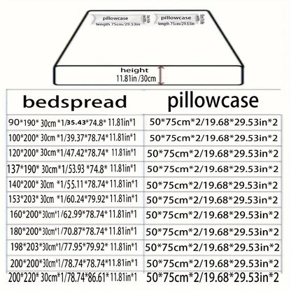 3-Piece Coordinated Print Bedding Set