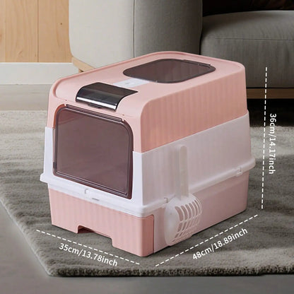 Enclosed Litter Tray with Sifting Scoop Kit