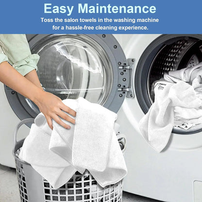 24 Pack Hand Towels Set - Absorbent Microfiber Towels for Bathroom, Gym