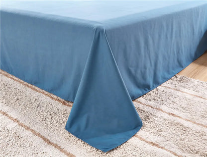Solid Color Polyester Flat Sheet, Customizable Sizes