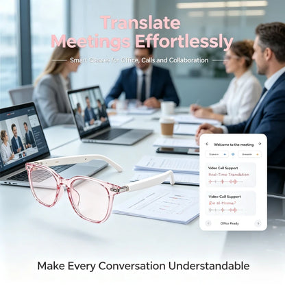 Smart Translation Glasses – 160 Languages, Photochromic Lenses, Bluetooth Audio, Drive & Cycle Safe