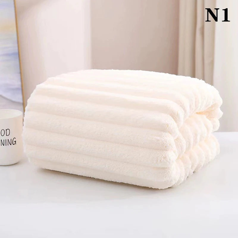 Soft Thickened Water Absorbent Bath Towel Household Wrap Towel Outdoor Beach
