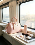 Luxurious PU Leather Handbag, Dazzling Metal Hardware