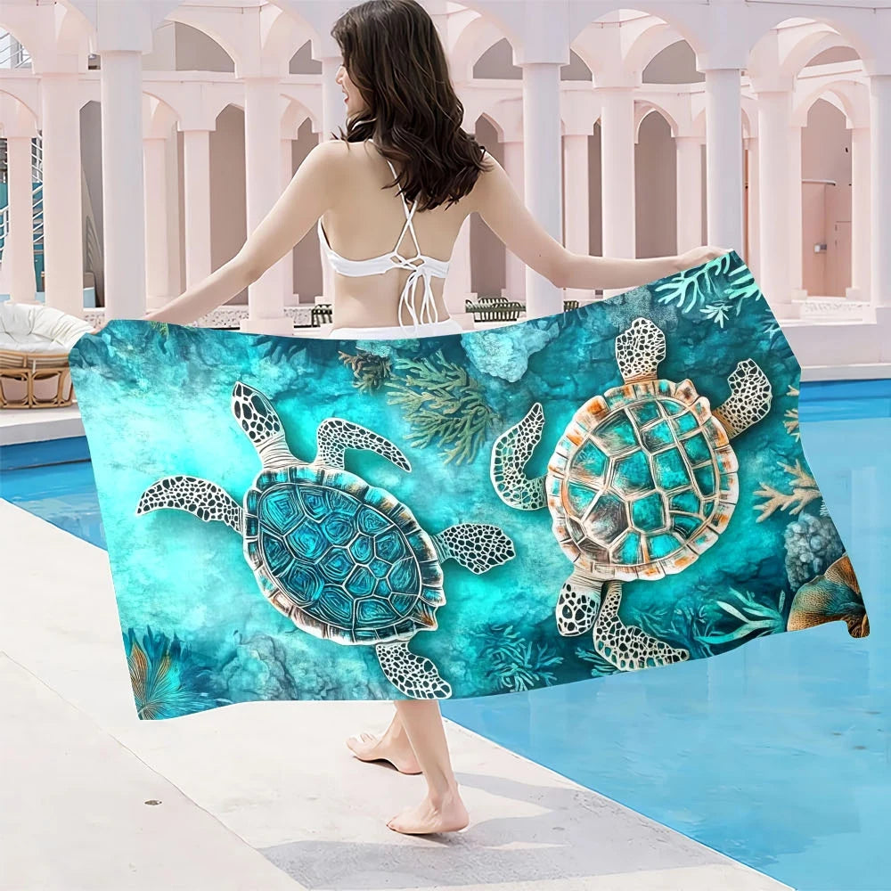 Extra Large Sand-Free Microfiber Beach Towel — Travel & Swim