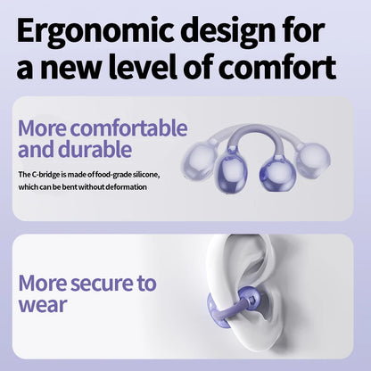 Sport Earclip Wireless Headphones – Bluetooth, LED Display, Gaming Mode | Base, Pro & Ultra