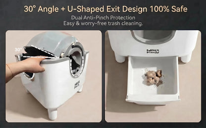 Self-Cleaning Automatic Cat Litter Box, Open Top