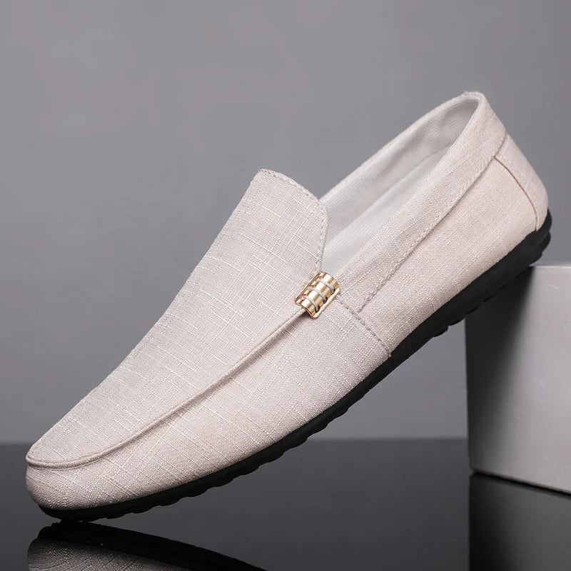 Men's Soft Leather Loafers | Spring Autumn Slip-On Driving Flats Large Size