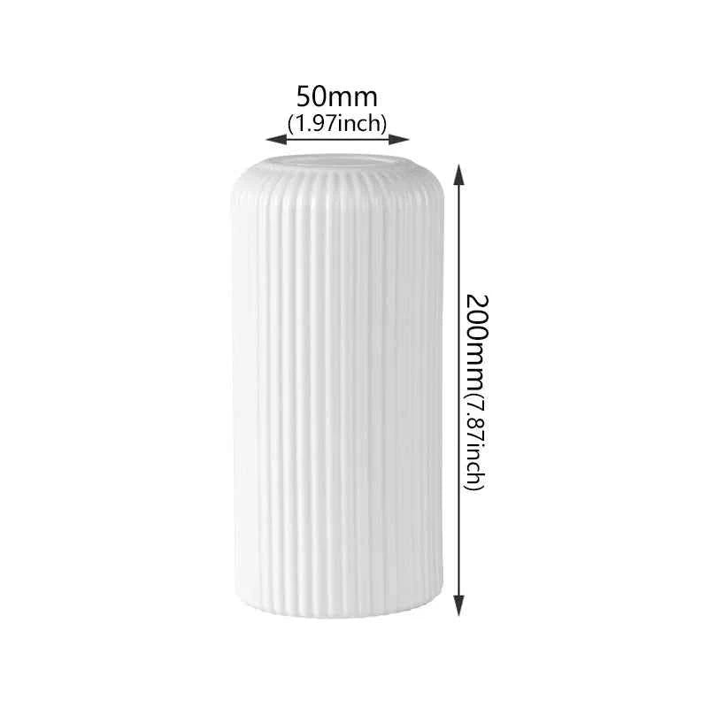 Nordic Plastic Small Vase for Tabletop Home Flower Living Room Decor Decoration Table Ornaments Circle Flower Arrangement Vase