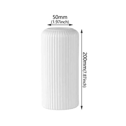 Nordic Plastic Small Vase for Tabletop Home Flower Living Room Decor Decoration Table Ornaments Circle Flower Arrangement Vase