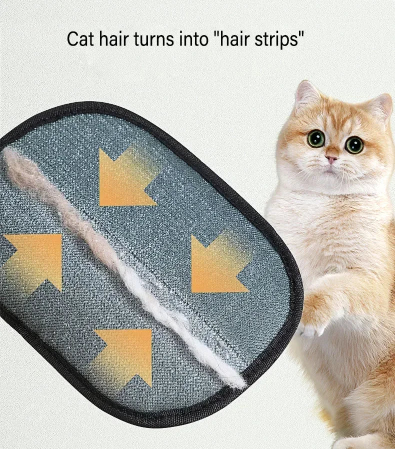 Static Pet Hair Removal Mitts for Furniture