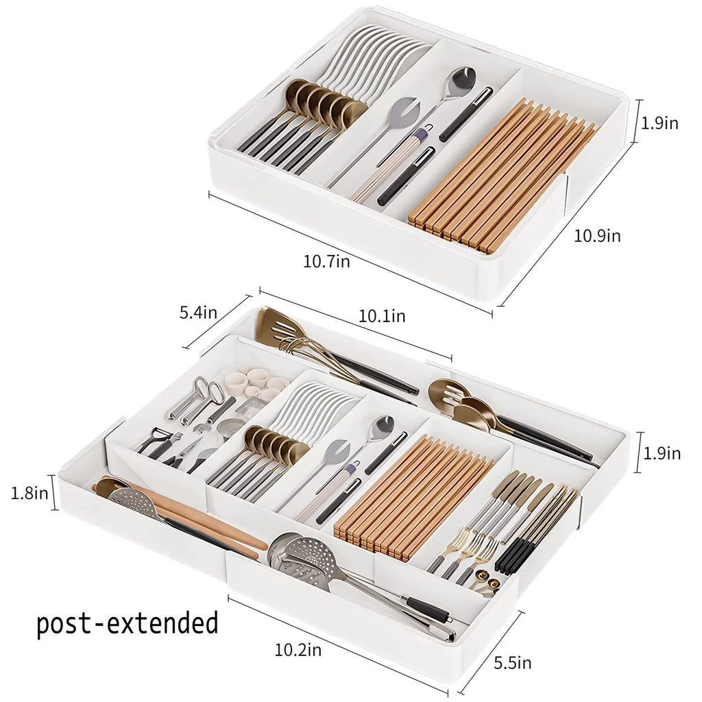 Expandable Cutlery Tray, Kitchen Drawer Organizer