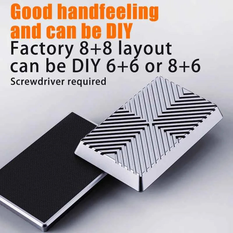 Newest Magnetic Cube Push Slider Anti Stress Metal Fidget Slider DIY Metal Decompression Desk Toys EDC For Adults Kids Gifts