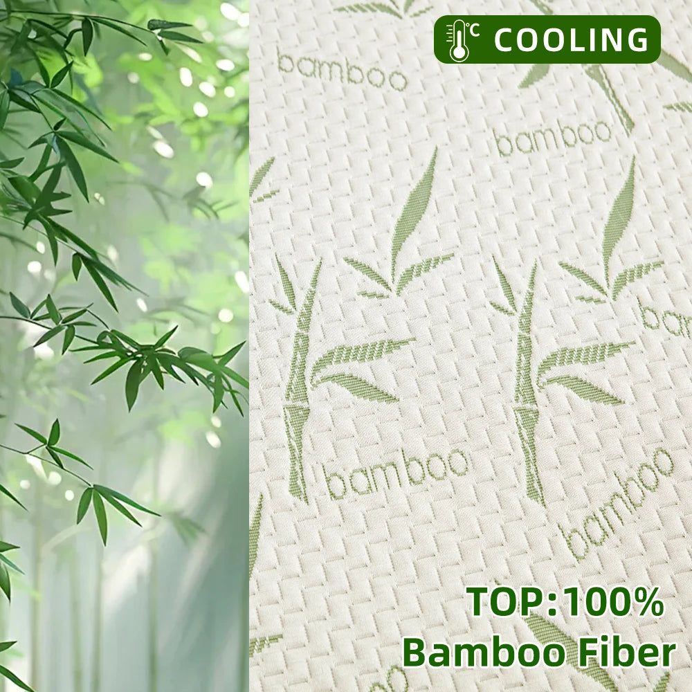 Bamboo Viscose Fitted Mattress Cover, Twin, Breathable