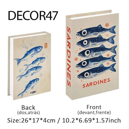 Decorative Faux Books Storage Box Coffee Table Hotel Bedroom Living Room Bookshelf Home Decor Interior Aesthetics Shooting Props