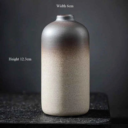 CHANSHOVA China Pottery Mini Small Flower Vases Traditional Chinese Retro Style Ceramic Vase Lliving Room Home Decoration T032