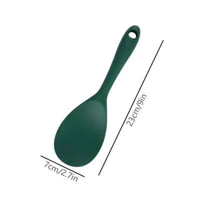 Hanging Silicone Rice Spoon Kitchen Ladle Non-stick Saucepan Electric Rice Cooker Cooking Scoop with Holes Household Items