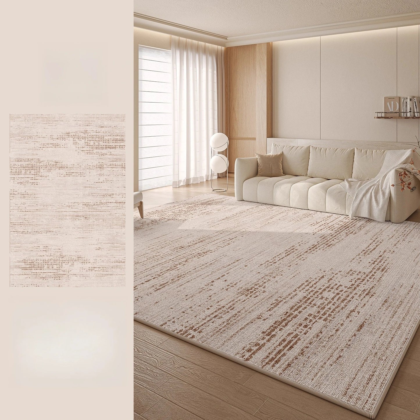 Cream Style Rugs for Bedroom Large Area Living Room Decoration Plush Carpet Home Fluffy Soft Floor Mat Thick Washable Lounge Rug