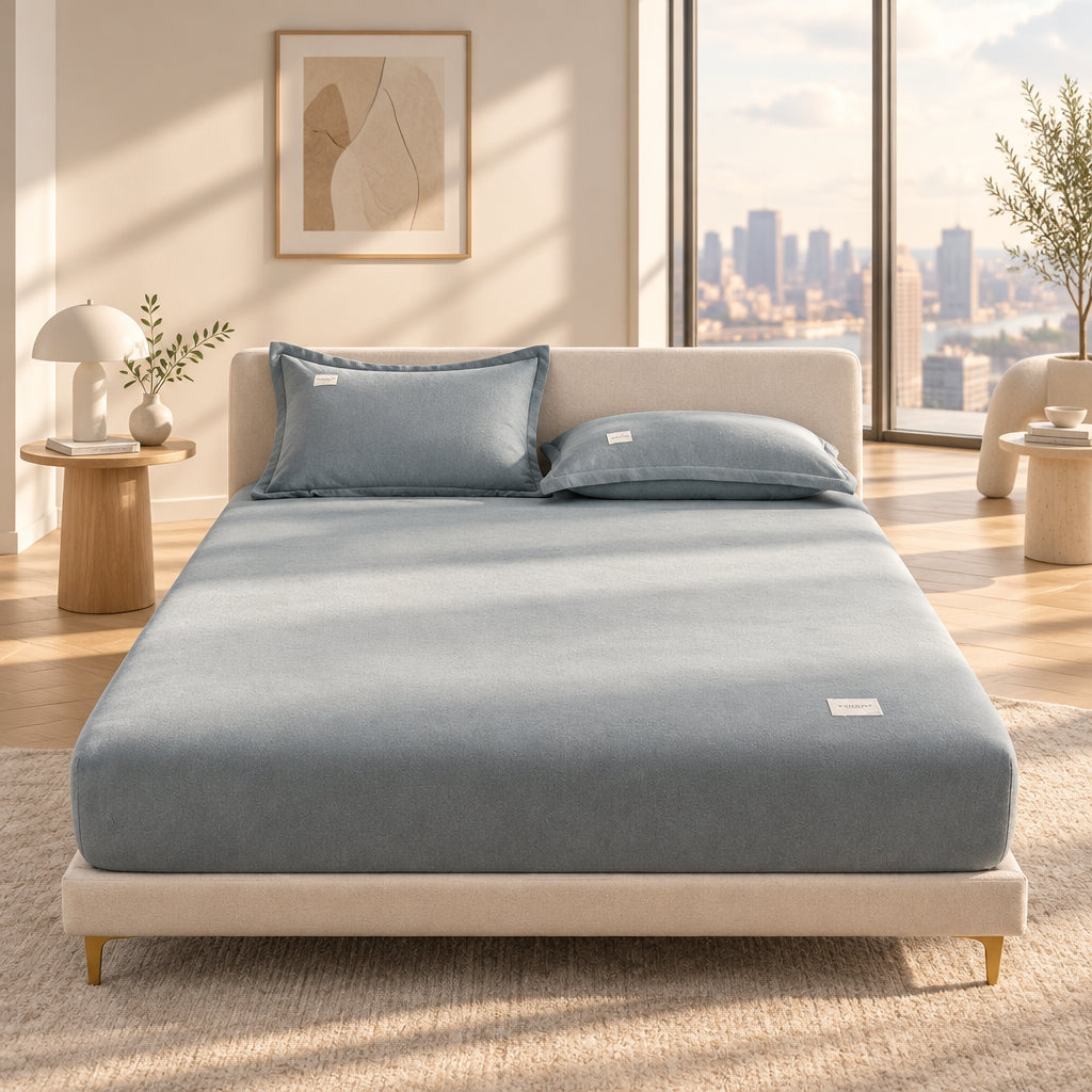 Plush Fitted Mattress Cover | Soft Bed Sheet