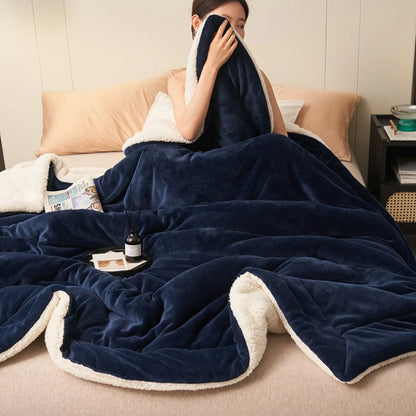 Winter ! Fuzzy Blankets - Twin/Full/Queen/King Size Thick Warm Blanket for Bed  Cozy Throw Blanket for Couch  Home  Dorm  or Gift