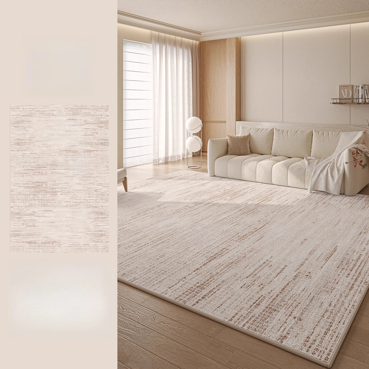 Cream Style Rugs for Bedroom Large Area Living Room Decoration Plush Carpet Home Fluffy Soft Floor Mat Thick Washable Lounge Rug