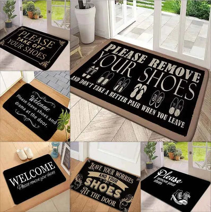 Welcome Carpet Please Take Off Your Shoes Pattern Living Room Mat Anti Slip Bedroom Decoration Carpet Floor Rug
