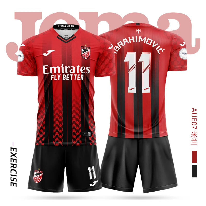 joma Homer soccer jersey short-sleeved shirt + shorts set 3DT T-shirt children's training uniform team match soccer jersey