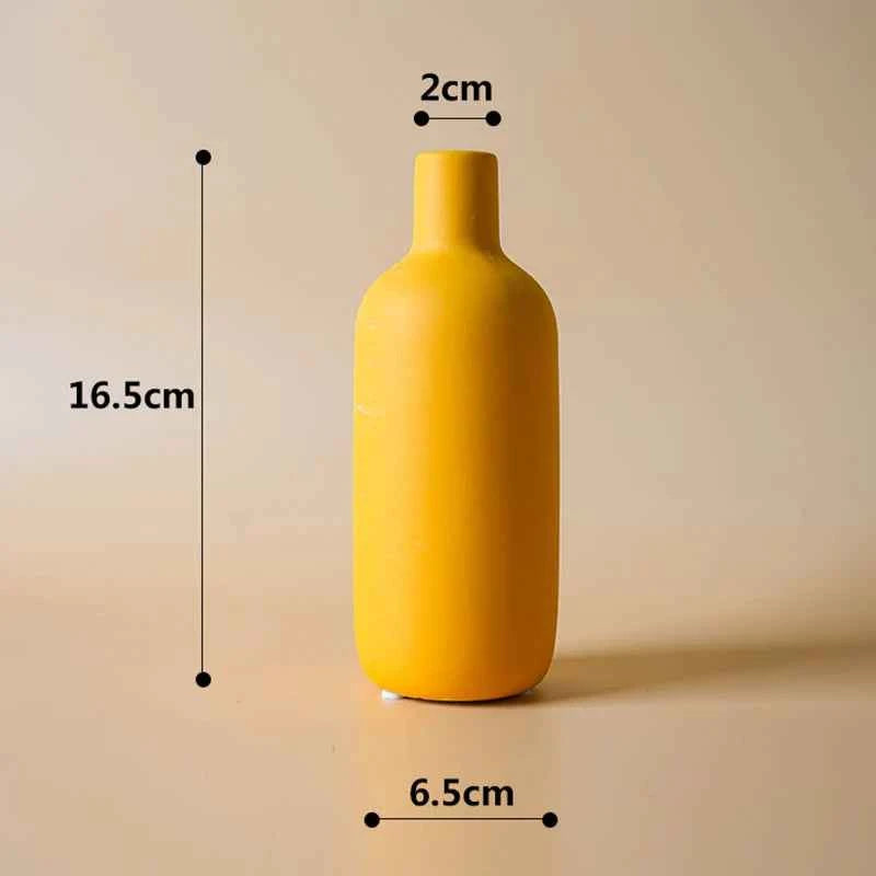 Nordic Ceramic Vase  Decoration Dry Flower Arrangement Home Furnishings  For Table Shelf Dining Room