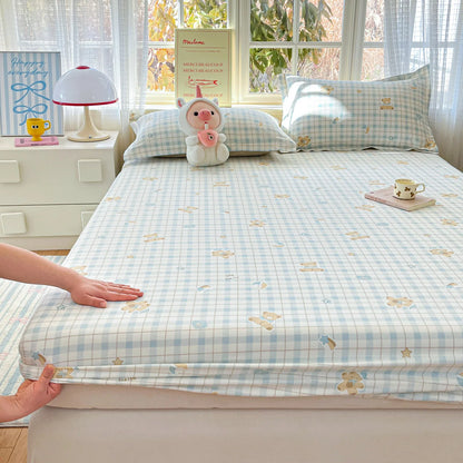 100% Cotton Cute Bear Print Bed Sheet, All Sizes