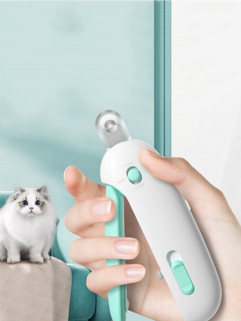 Adjustable Round-Hole Pusher Nail Scissors for Dogs & Cats