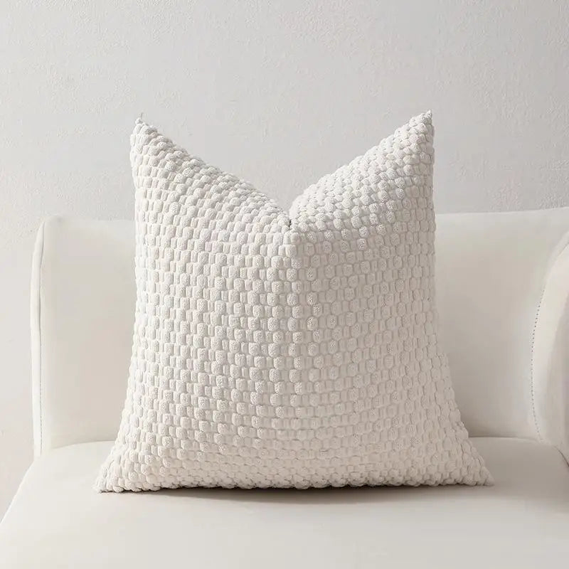 Soft Velvet Double-Sided Cushion Cover, Brown, Durable