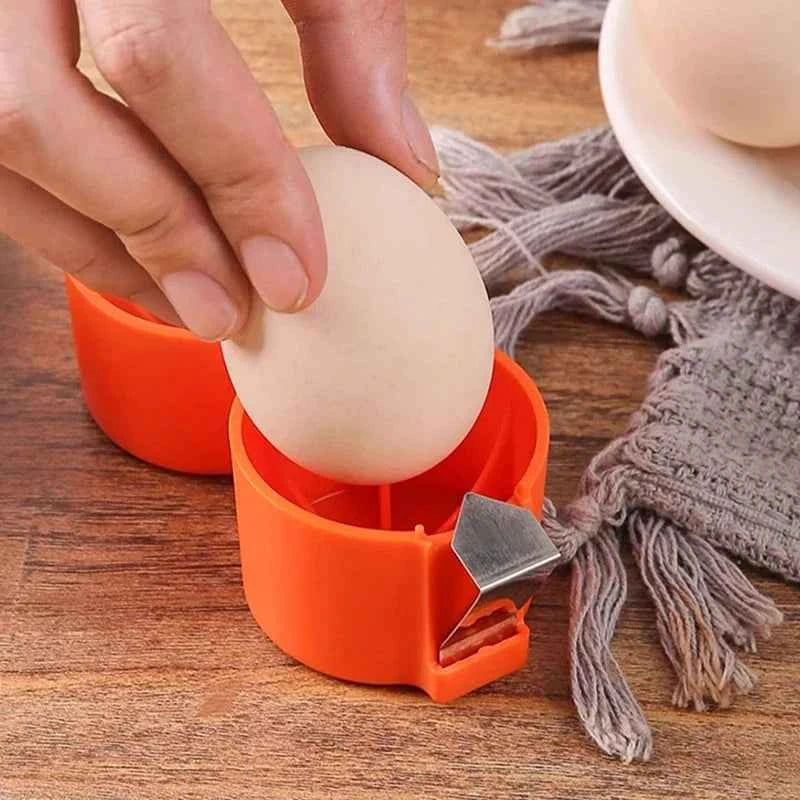 Hot-selling Egg Shell Cutter Eggbeater Raw Egg Separator Handheld Eggshell Opener Portable Kitchen Baking Tool
