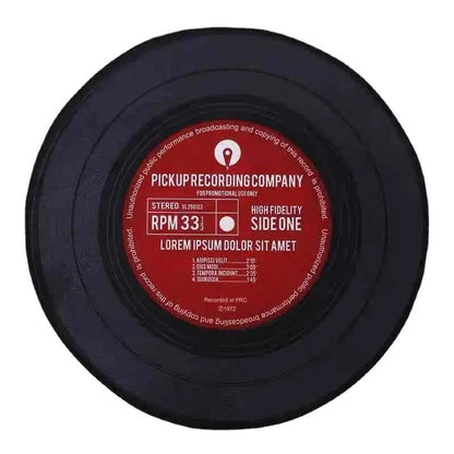 VIKAMA Record Music Cd Carpet Round Game Chair Floor Mat Room Decorated Living Room Lounge Large Area Non-Slip Carpet