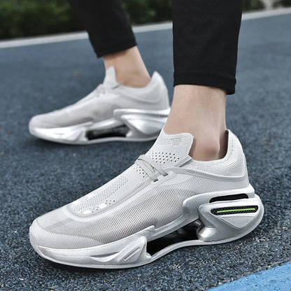 Men Basketball Shoes Breathable Outdoor Mesh Sports Shoes 2025 New Anti Slip Rebound Flat Basketball Boots for Men