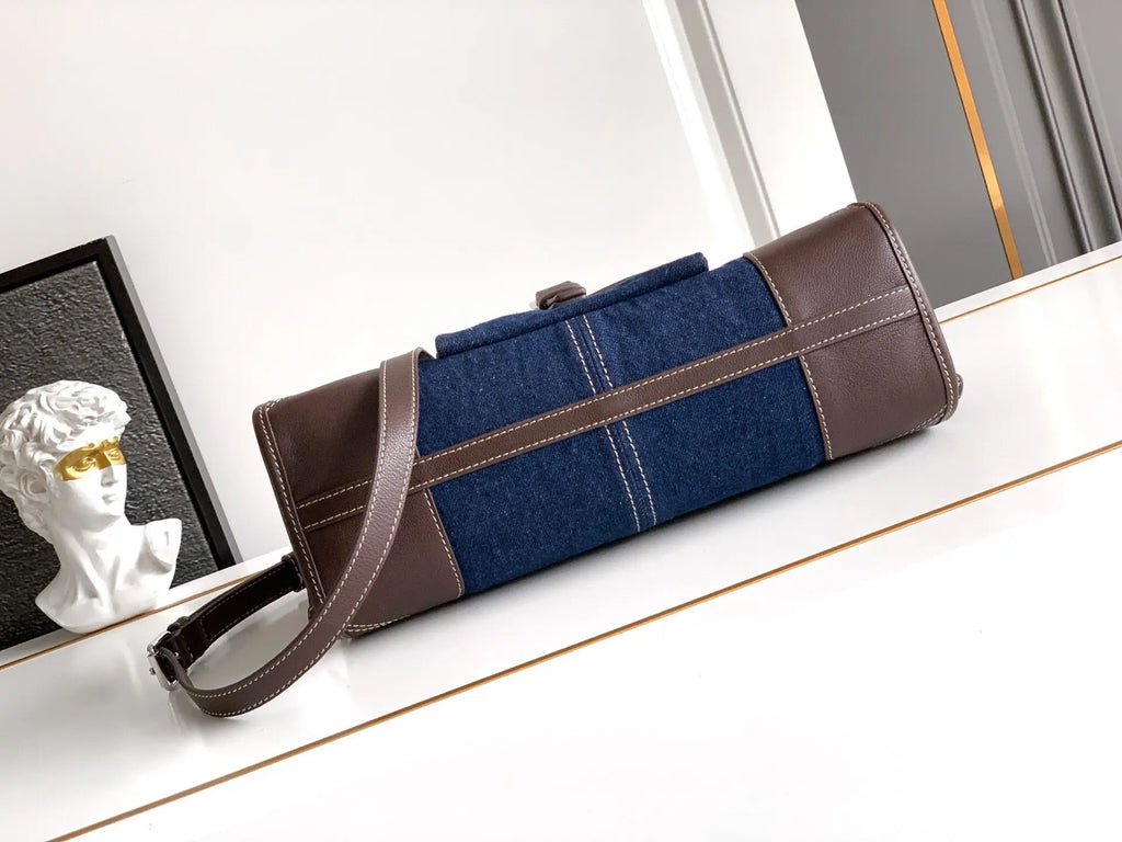 PU Leather Satchel Purse, Multi-Layer Compartments
