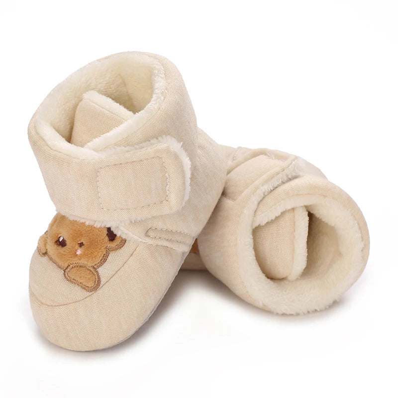 Cartoon Cotton Winter Boots, Soft Sole