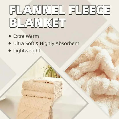 1PC Cozy Flannel Throw For Bed, Couch, Travel, And Outdoor Use - Versatile, Extra Warm, And Air-Conditioning Friendly Wrap