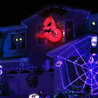 1Pc 1.4m Halloween Ghost Scary Inflatable Giant Blow Up Foldable Phantom Unique Coming Party Outside Yard Garden Lawn Decor Prop