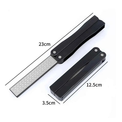 Folding Diamond Knife Sharpener Double-Sided Outdoor Portable Pocket Diamond Sharpening Stone Kitchen Tools Accessories Gadgets