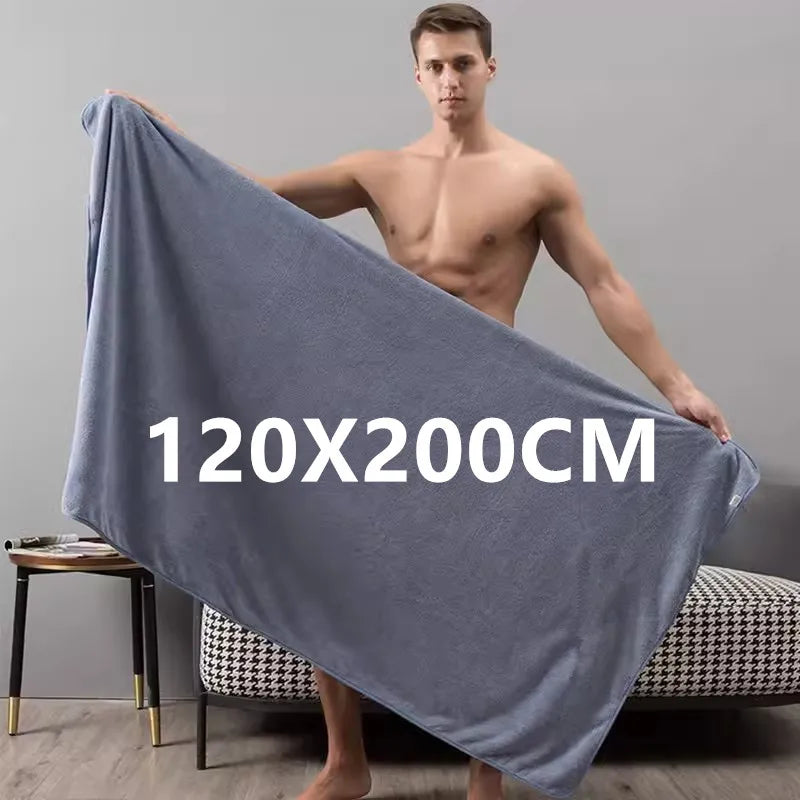 Ultra absorbent ultra-fine fiber bath towel, soft and fast drying, oversized