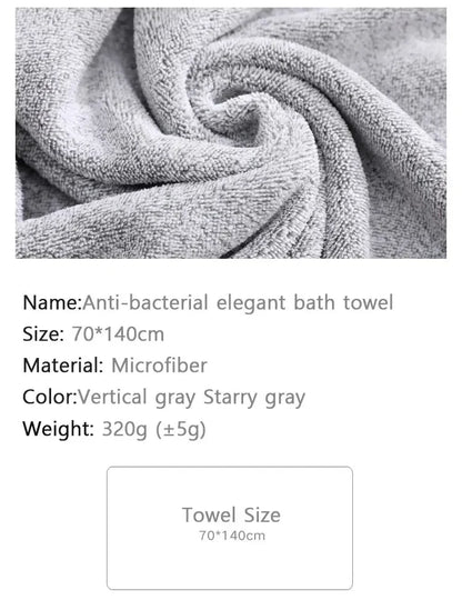 Thickened Bath Towels for The Body Microfiber Towel for Gym Shower Robe for Spa Beath Home