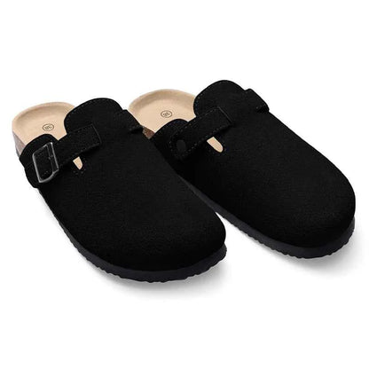 SmilePoP Fashion Men Cork Sandals Summer Men Beach Sandals With Adjustable Buckle Outdoor Nonslip Men Flat Sandals Slip On Slide