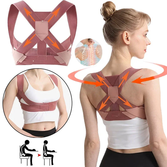 Hunchback Corrector for Adults,Invisible Posture Correction With Straps, Bent Waist, Chest and Neck Forward Tilt Correction Tool