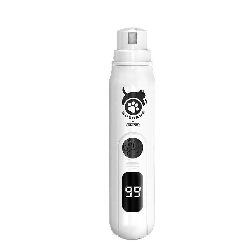 LCD Display Pet Nail Polisher with 3 Grinding Heads