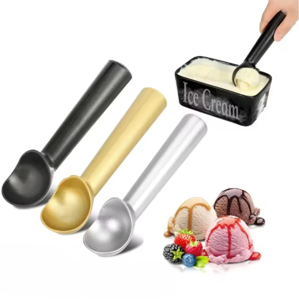 7 Inch Non-stick Lightweight Ice Cream Scoop Professional Black Silver Dishwasher Safe Cookie Scooper Ice-cream Spade